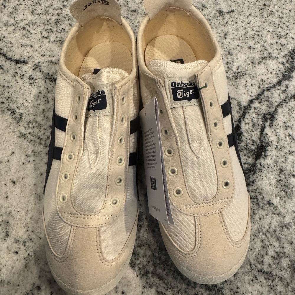 Onitsuka Tiger Birch and Midnight Slip-On Sneakers